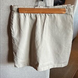 Beige Mini Skirt
